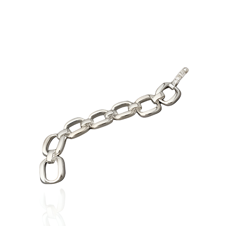 Solid Sterling Silver Chain Bracelet