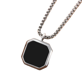 Necklace Stainless Steel Square