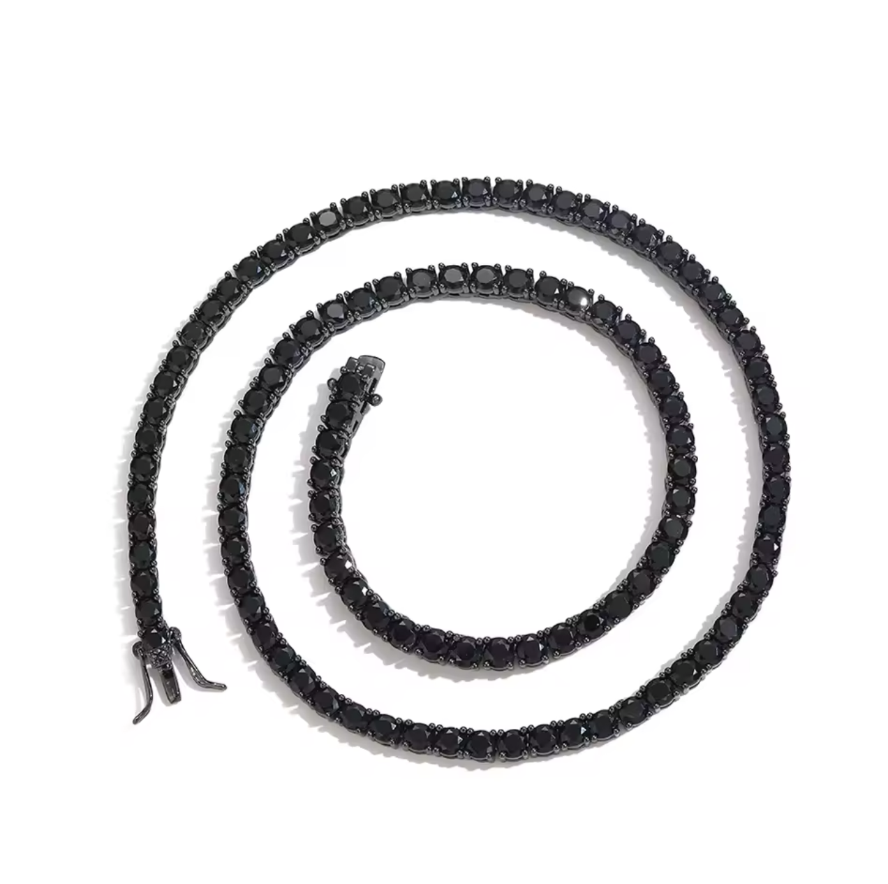 Tênis necklace in black