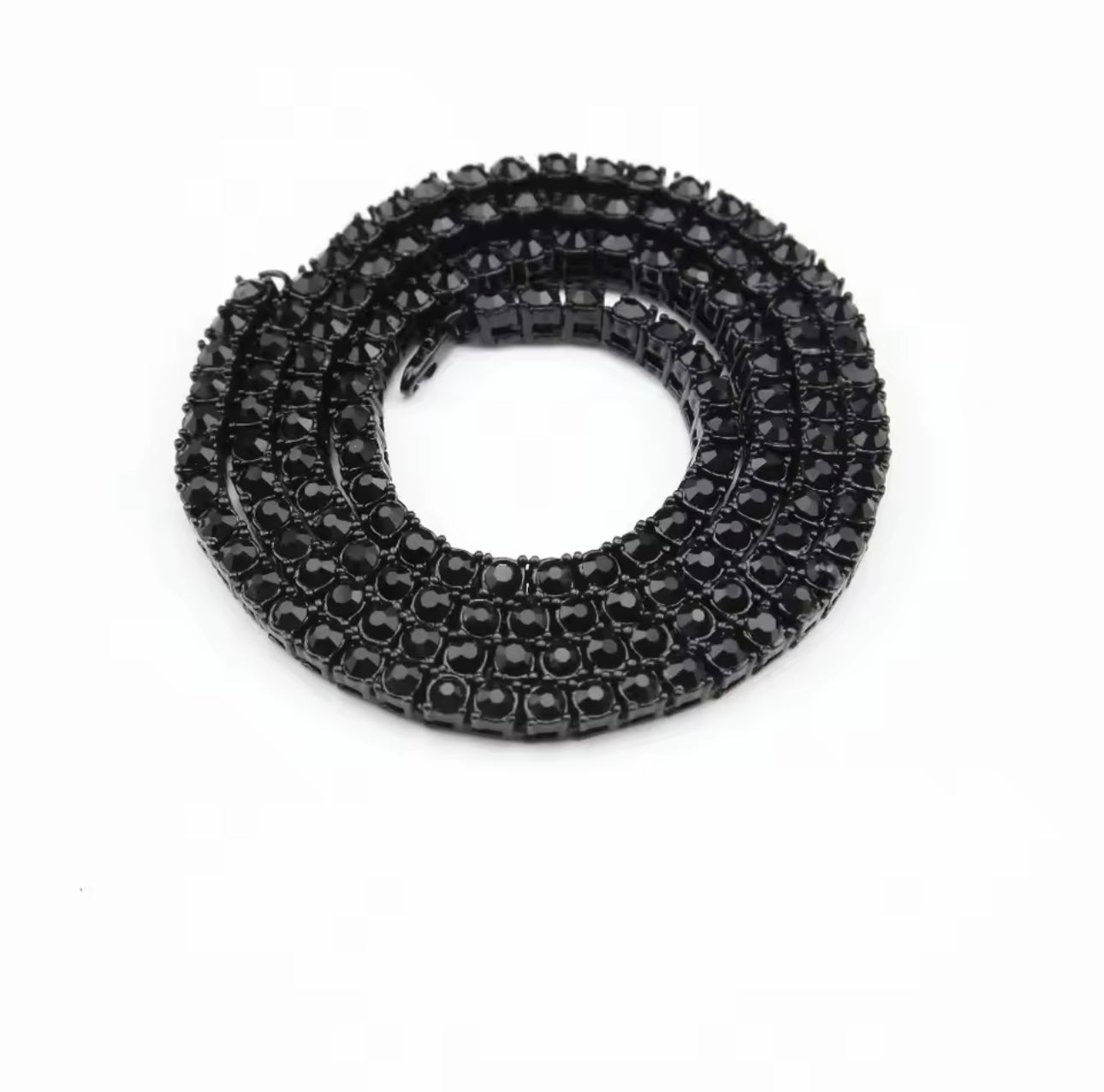 Tênis necklace in black