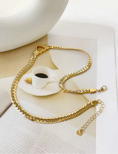 Chunky Thick Chain Heart Choker Necklace