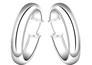 Hoop Thick Earring Sterling Silver 925