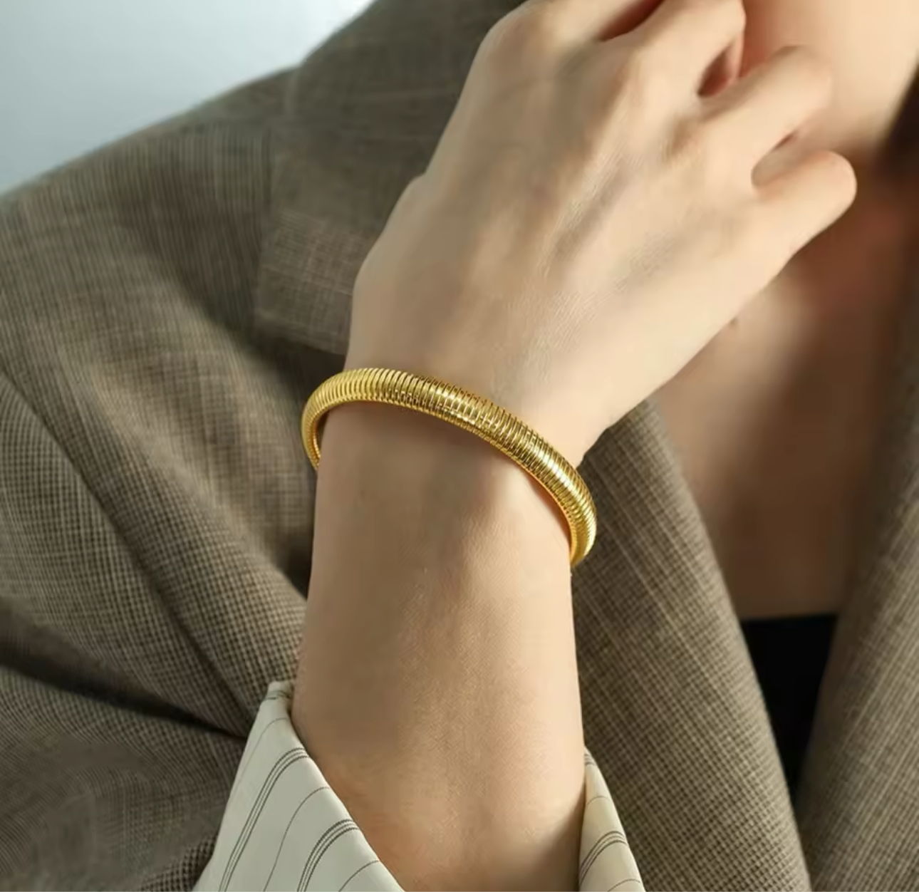 Flex Snake Bracelet 18k Gold Plated Bracelet