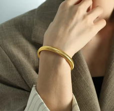 Flex Snake Bracelet 18k Gold Plated Bracelet