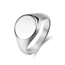 Ring Handmade Highly Polished Stainless Steel 18k Gold PVD Oval