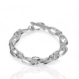 Sterling Silver Double Chain Bangle Bracelets